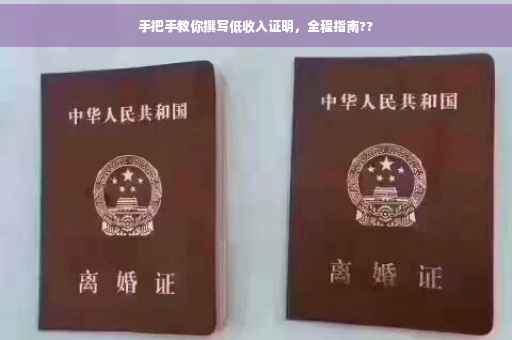 手把手教你撰写低收入证明，全程指南??