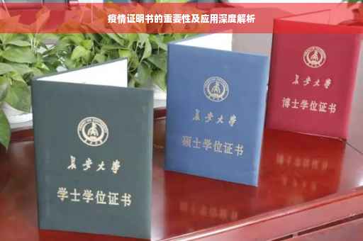 疫情证明书的重要性及应用深度解析