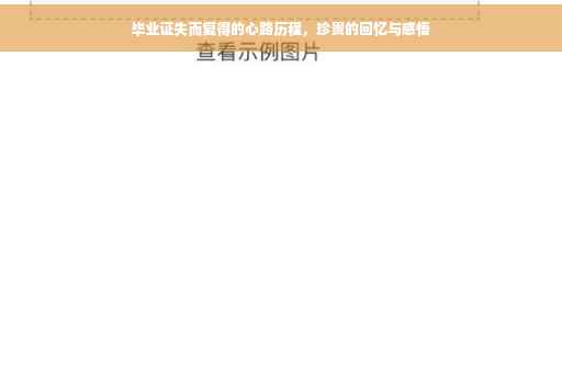 毕业证失而复得的心路历程，珍贵的回忆与感悟