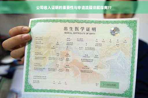 公司收入证明的重要性与申请流程详解指南??