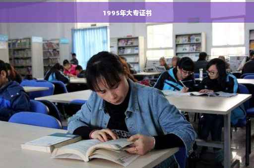 1995年大专证书