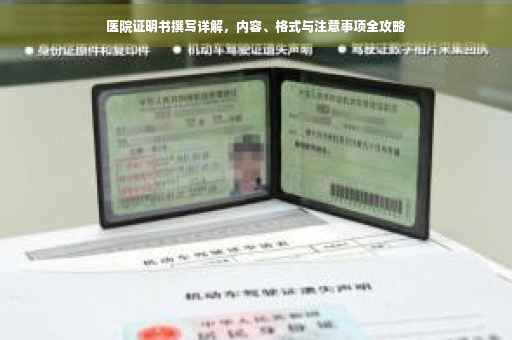 医院证明书撰写详解，内容、格式与注意事项全攻略