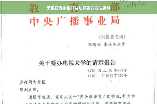 无银行流水也能成功贷款的方法探讨