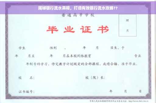 揭秘银行流水真相，打造有效银行流水攻略??