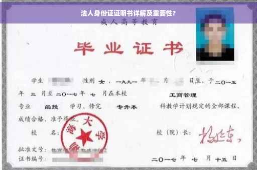 法人身份证证明书详解及重要性?
