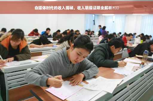 自媒体时代的收入揭秘，收入明细证明全解析?⚡️