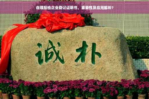 自理报检企业登记证明书，重要性及应用解析?
