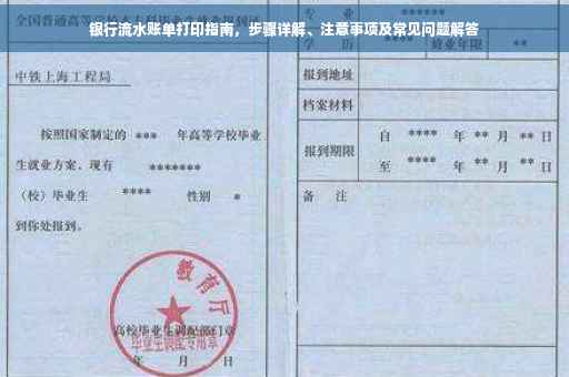 银行流水账单打印指南，步骤详解、注意事项及常见问题解答