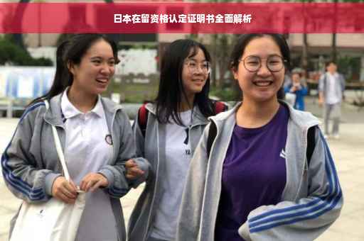 日本在留资格认定证明书全面解析