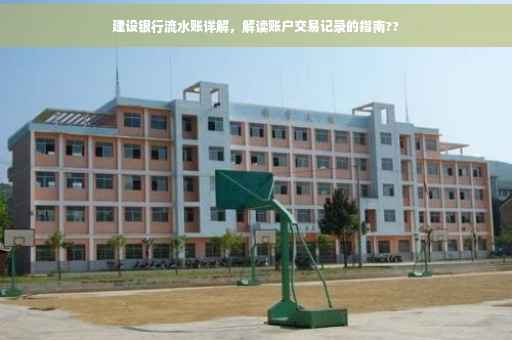 建设银行流水账详解，解读账户交易记录的指南??