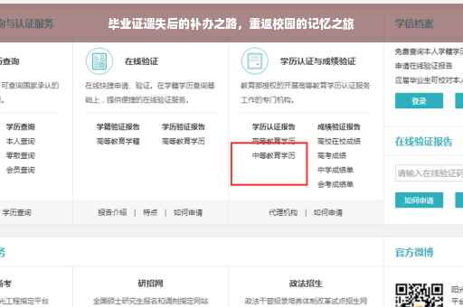 毕业证遗失后的补办之路，重返校园的记忆之旅