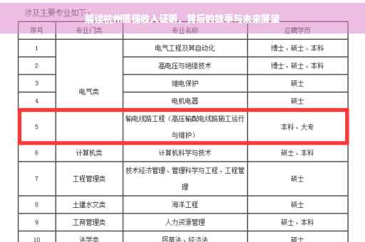 解读杭州医保收入证明，背后的故事与未来展望