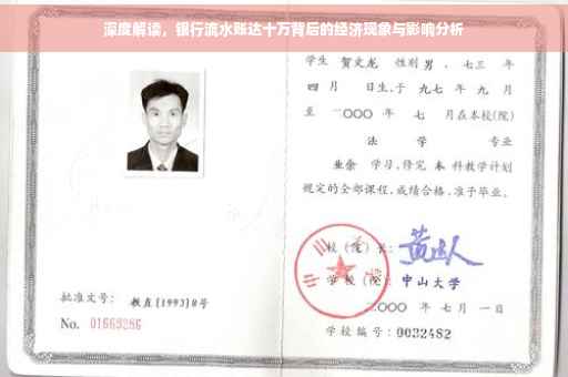 深度解读，银行流水账达十万背后的经济现象与影响分析
