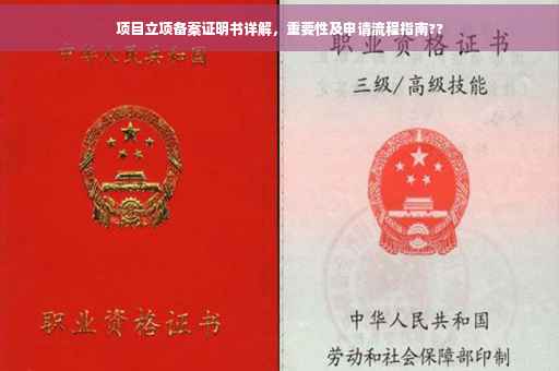 项目立项备案证明书详解，重要性及申请流程指南??