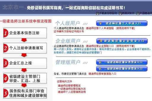 免修证明书撰写指南，一站式指南助你轻松完成证明书写！