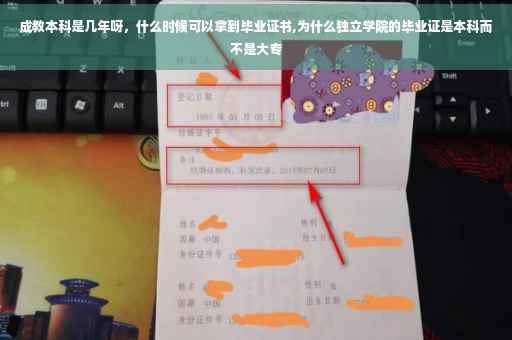 成教本科是几年呀，什么时候可以拿到毕业证书,为什么独立学院的毕业证是本科而不是大专