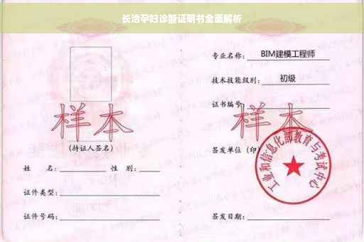 长治孕妇诊断证明书全面解析