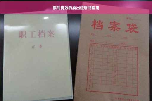 撰写有效的卖出证明书指南