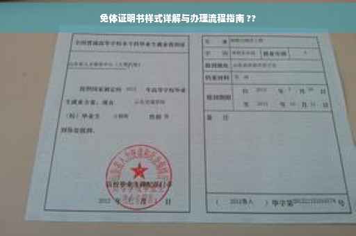 免体证明书样式详解与办理流程指南 ??