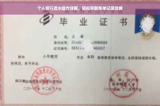 个人银行流水操作详解，轻松获取账单记录攻略