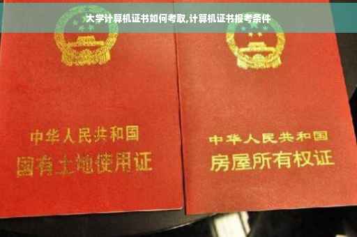 大学计算机证书如何考取,计算机证书报考条件
