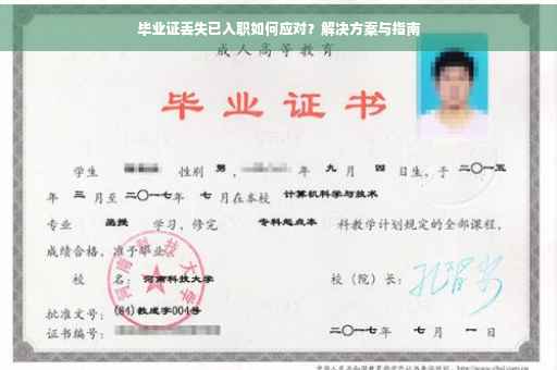 毕业证丢失已入职如何应对？解决方案与指南