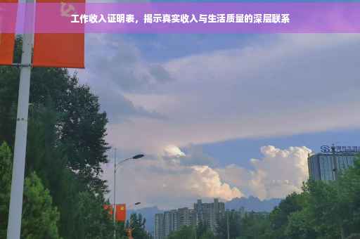 工作收入证明表，揭示真实收入与生活质量的深层联系