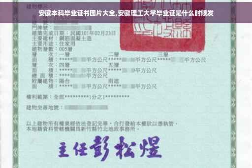 安徽本科毕业证书图片大全,安徽理工大学毕业证是什么时候发