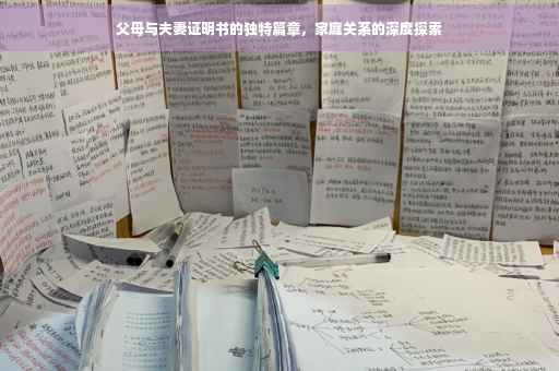 父母与夫妻证明书的独特篇章，家庭关系的深度探索