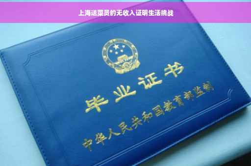 上海送菜员的无收入证明生活挑战