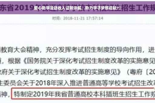 爱心助学活动收入证明详解，助力学子梦想启航?✨