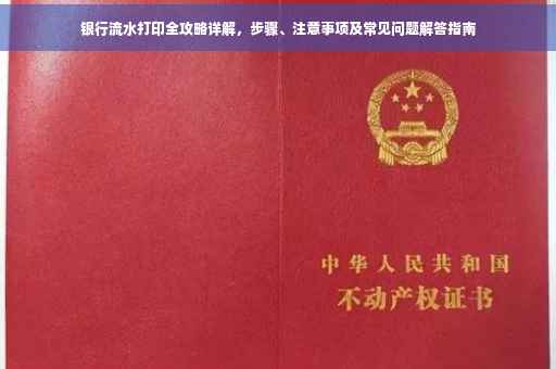 银行流水打印全攻略详解，步骤、注意事项及常见问题解答指南