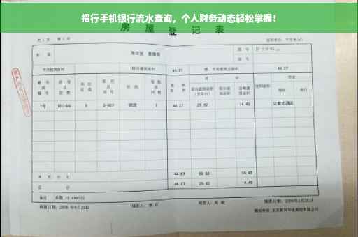 招行手机银行流水查询，个人财务动态轻松掌握！