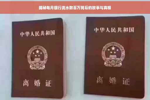 揭秘每月银行流水数百万背后的故事与真相