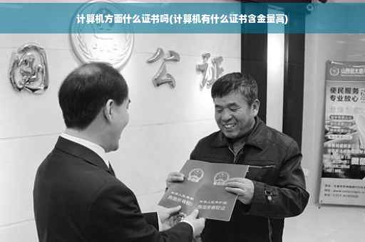 计算机方面什么证书吗(计算机有什么证书含金量高)