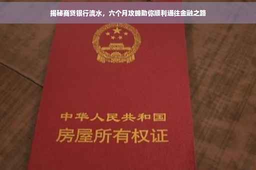 揭秘商贷银行流水，六个月攻略助你顺利通往金融之路