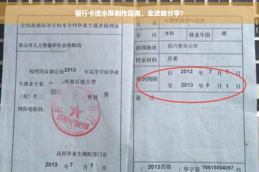 银行卡流水账制作指南，全攻略分享?