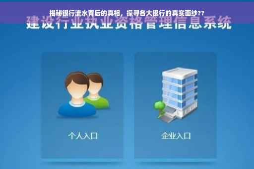 揭秘银行流水背后的真相，探寻各大银行的真实面纱??
