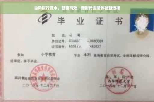自助银行流水，智能高效，新时代金融体验新选择