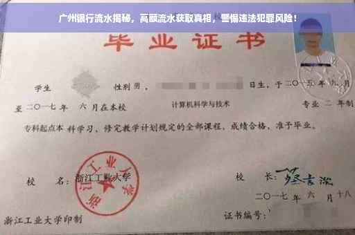 广州银行流水揭秘，高额流水获取真相，警惕违法犯罪风险！