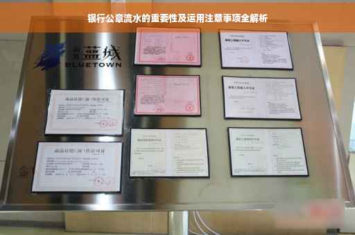 银行公章流水的重要性及运用注意事项全解析