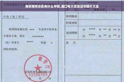 南京雨花台区有什么学校,浦口电大毕业证书图片大全