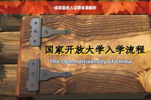 链家版收入证明全面解析