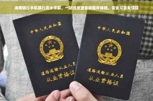 海南银行手机银行流水详解，一站式便捷金融服务体验，安全可靠有保障