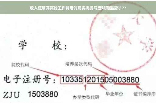 收入证明开高找工作背后的现实挑战与应对策略探讨 ??
