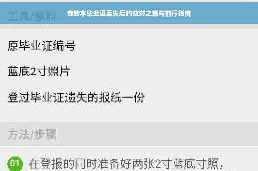 专转本毕业证丢失后的应对之策与前行指南