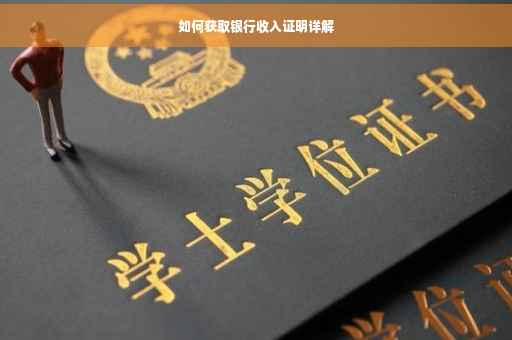 如何获取银行收入证明详解