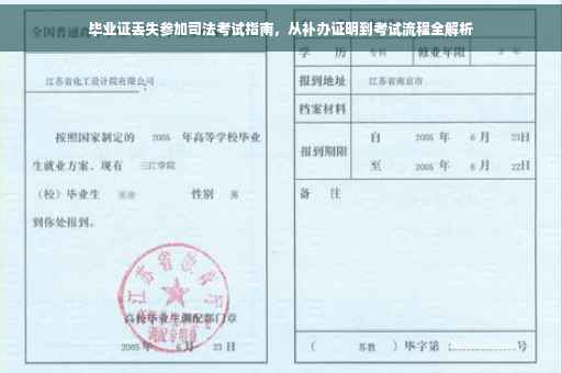 毕业证丢失参加司法考试指南，从补办证明到考试流程全解析