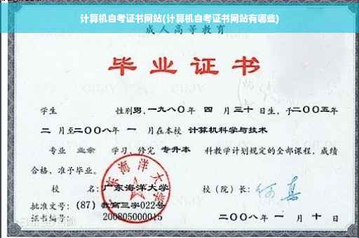 计算机自考证书网站(计算机自考证书网站有哪些)