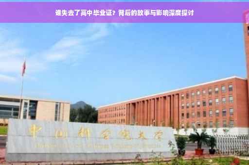 谁失去了高中毕业证？背后的故事与影响深度探讨